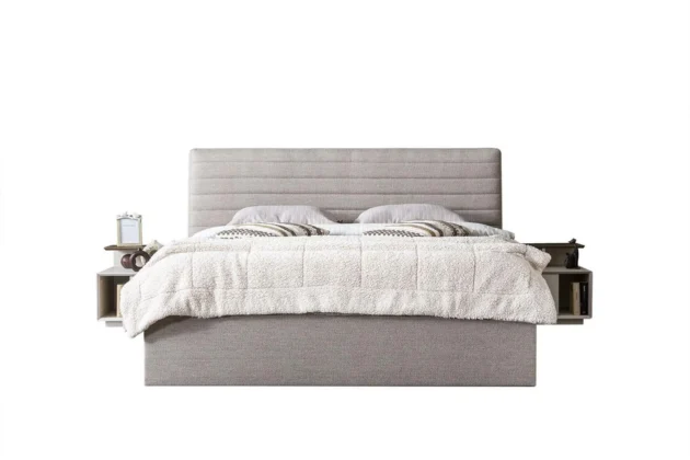 Orjin Modern Ahşap Şömineli Karyola