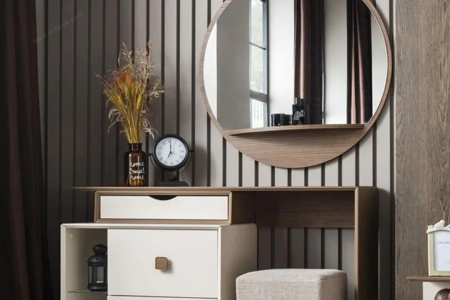 Orjin Modern Ahşap Şömineli Şifonyer