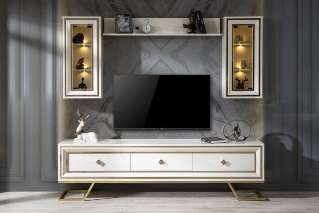 Palermo Beyaz Gold Tv Ünitesi