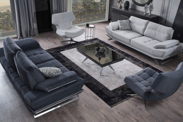 Maserati Gümüş Koltuk Takımı